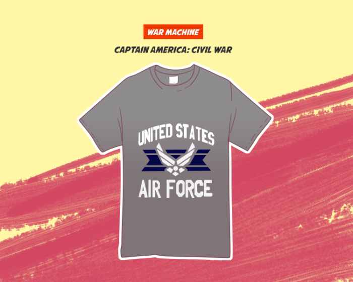 War Machine US Air Force T-Shirt Slider