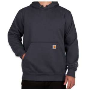 A navy blue Carhartt hoodie would make a great new employee welcome gift.