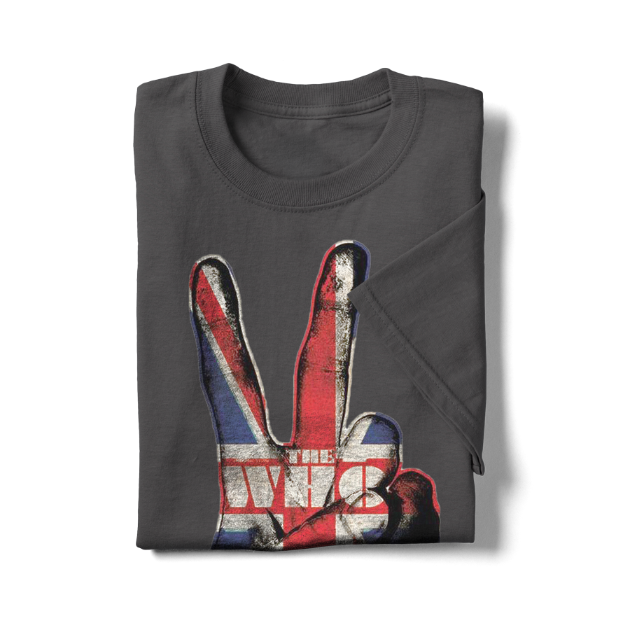 The Who Union Jack British Flag Peace Sign T-shirt