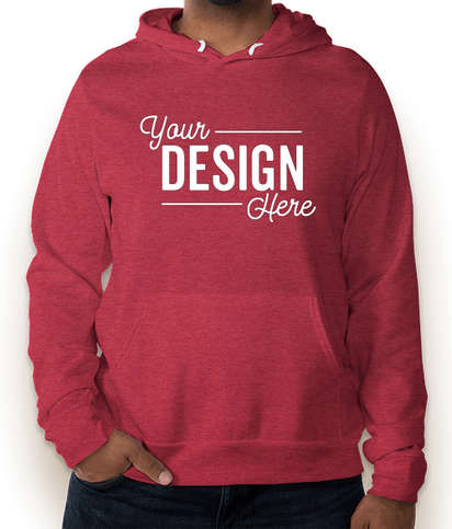 Bella + Canvas Ultra Soft Pullover Hoodie, a custom hoodie in red