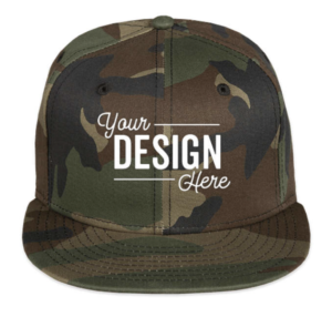 New Era 9FIFTY Flat Bill Snapback Hats, pictured here in Camo, are iconic and stylish.