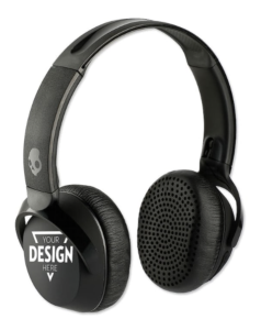 Impress your employees and clients with custom headphones, like the Skullcandy Riff Bluetooth Headphones.